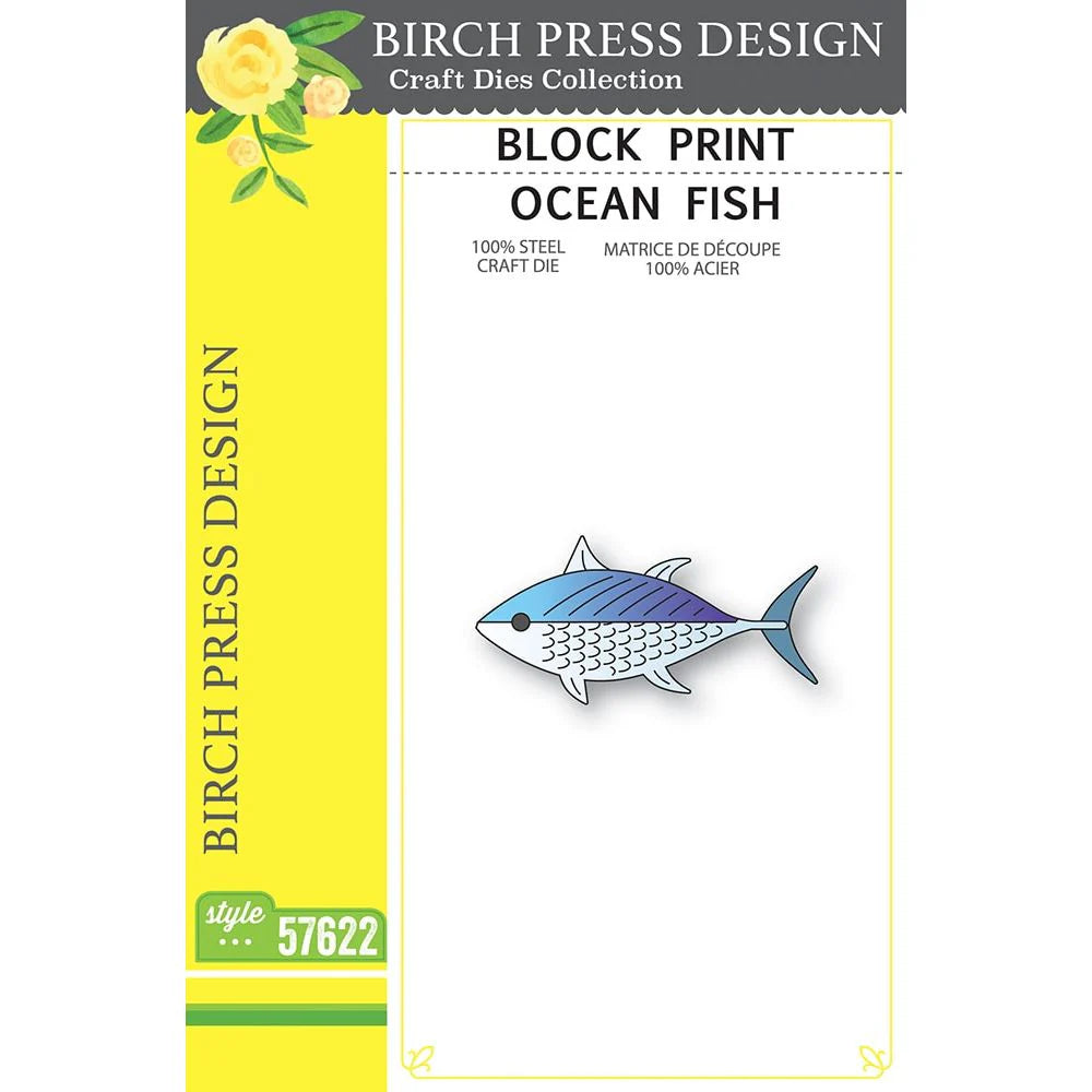 Birch Press Design - Block Print - Ocean Fish - Style 57622