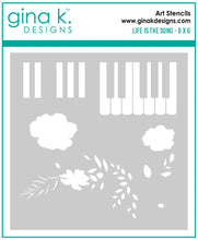 Load image into Gallery viewer, Gina K Designs - Stencil - Life is the Song
