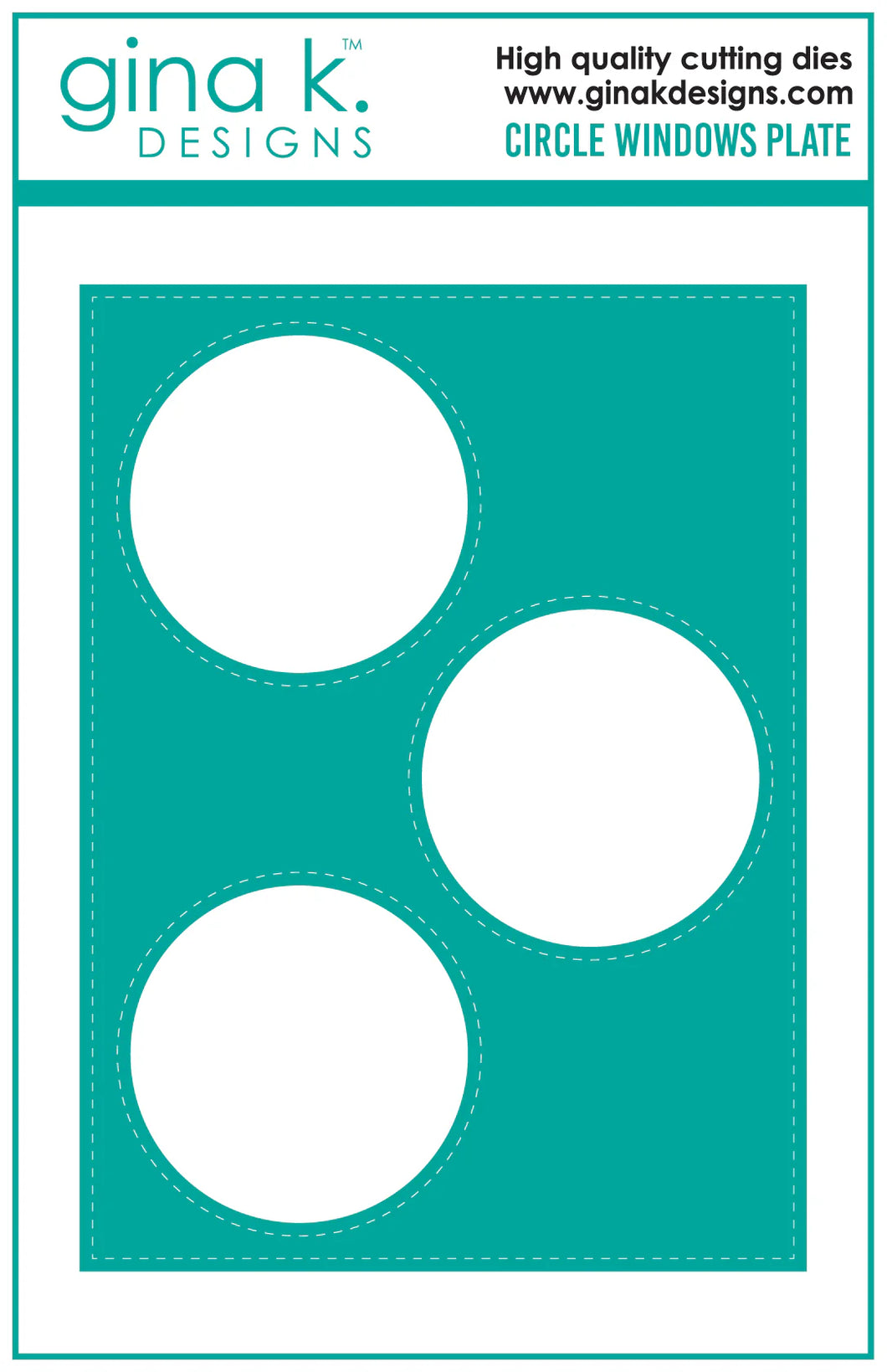 Gina K Designs - Circle Windows Plate