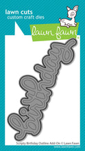 Load image into Gallery viewer, Lawn Fawn - Lawn Cuts - Dies - Scripty Birthday Outline Add-On
