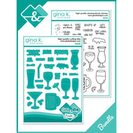 Gina K Designs - Cheers - Stamp Set and Die Set Bundle