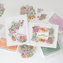 Load image into Gallery viewer, Pinkfresh Studio - Blooming Grace - Stamp Set, Die Set, Stencil Set and Washi Tape Bundle
