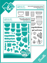 Load image into Gallery viewer, Gina K Designs - Sweet Succulents - Stamp Set and Die Set Bundle
