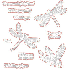 Load image into Gallery viewer, Honey Bee Stamps - Dragonfly - Stamp Set and Die Set Bundle
