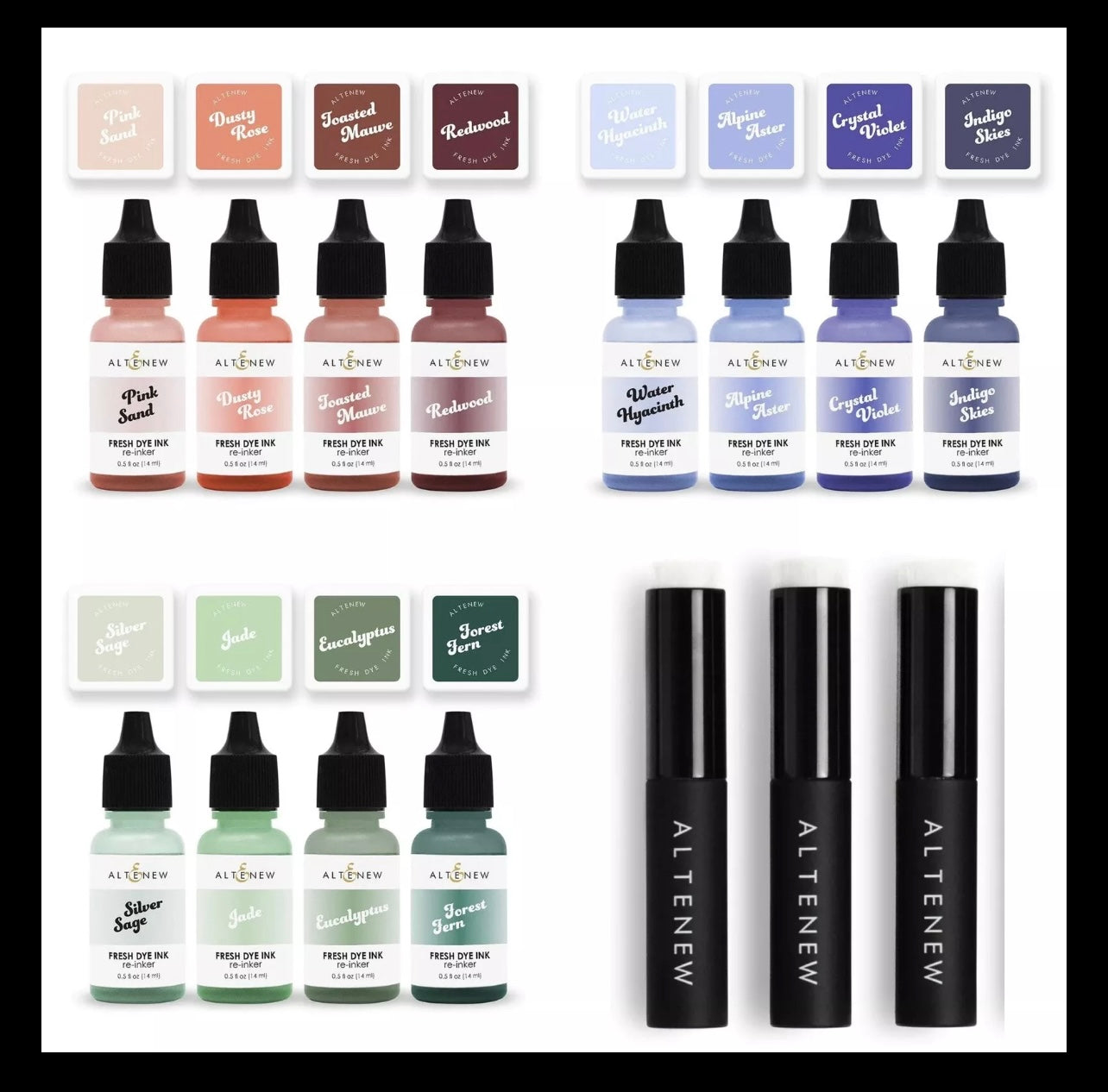 Altenew - Fresh Dye Ink Bundle - Ink Pads, Reinkers & Brushes – Fancy ...