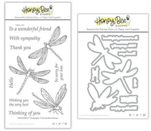 Load image into Gallery viewer, Honey Bee Stamps - Dragonfly - Stamp Set and Die Set Bundle
