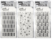 Load image into Gallery viewer, Stampers Anonymous - Tim Holtz - Layering Stencil Set - Sticks, Twinkle and Berry Leaves
