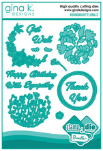 Load image into Gallery viewer, Gina K Designs - Roundabout Florals - Stamp Set and Die Set Bundle
