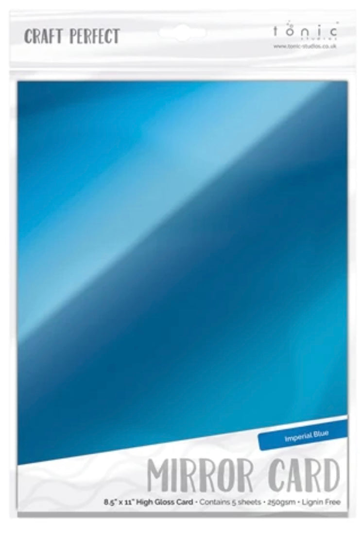 Tonic - Mirror Card Gloss Cardstock - Imperial Blue