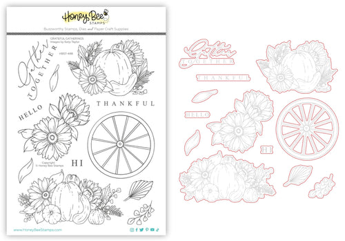 Solid Flower Stamp Set + Die Bundle –