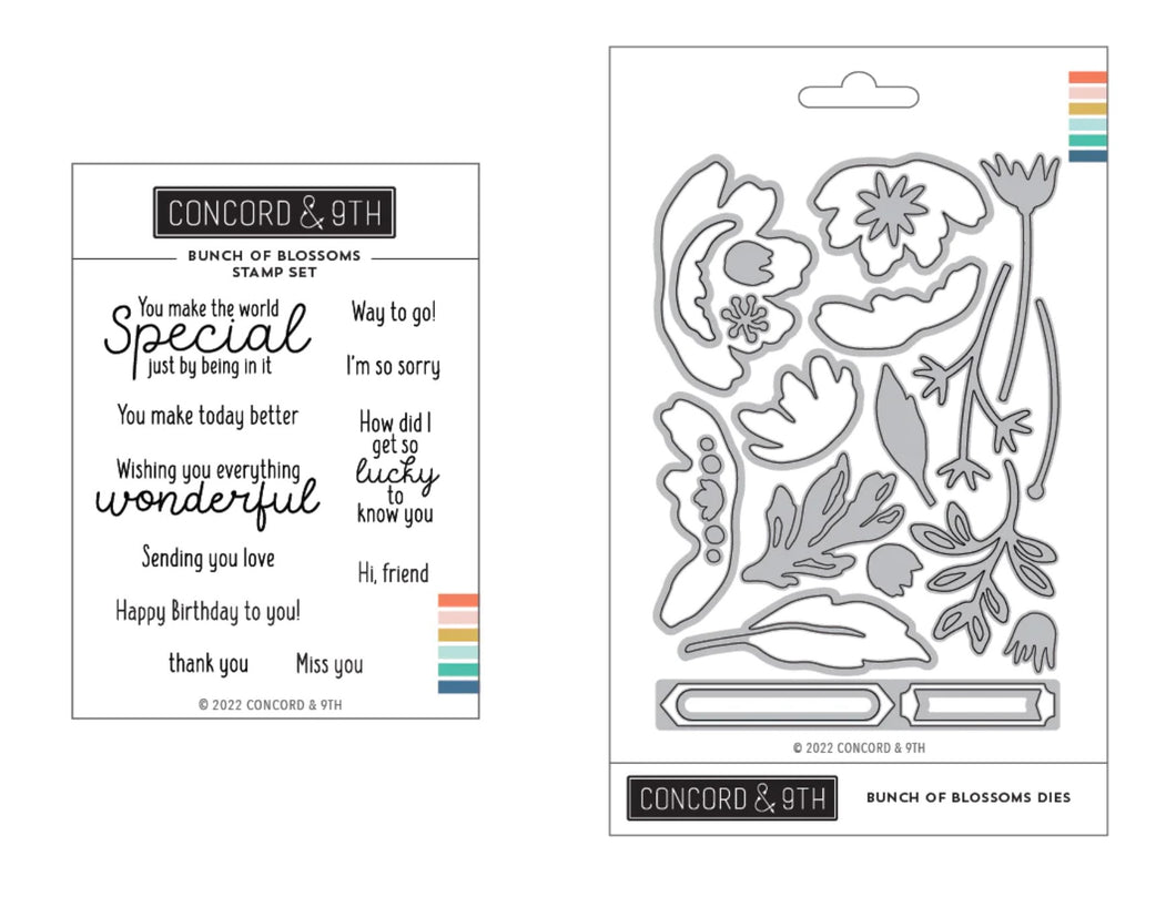 Concord & 9th - Bunch of Blossoms - Stamp and Die Bundle