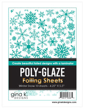 Load image into Gallery viewer, Gina K Designs - Poly-Glaze Foiling Sheets - Winter Snow
