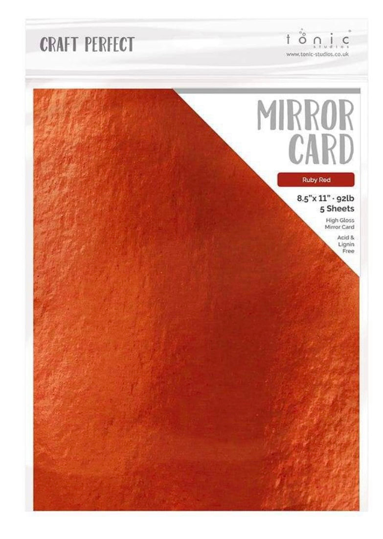 Tonic - Mirror Card Gloss Cardstock - Ruby Red