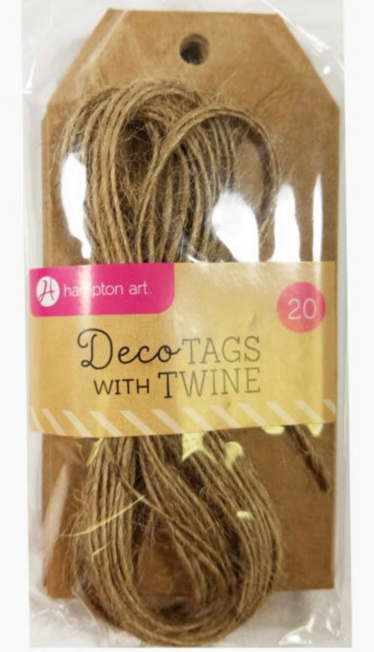 Hampton Art - Deco Tags with Twine