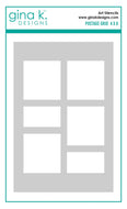 Gina K Designs - Stencil - Postage Grid 4” x 6”