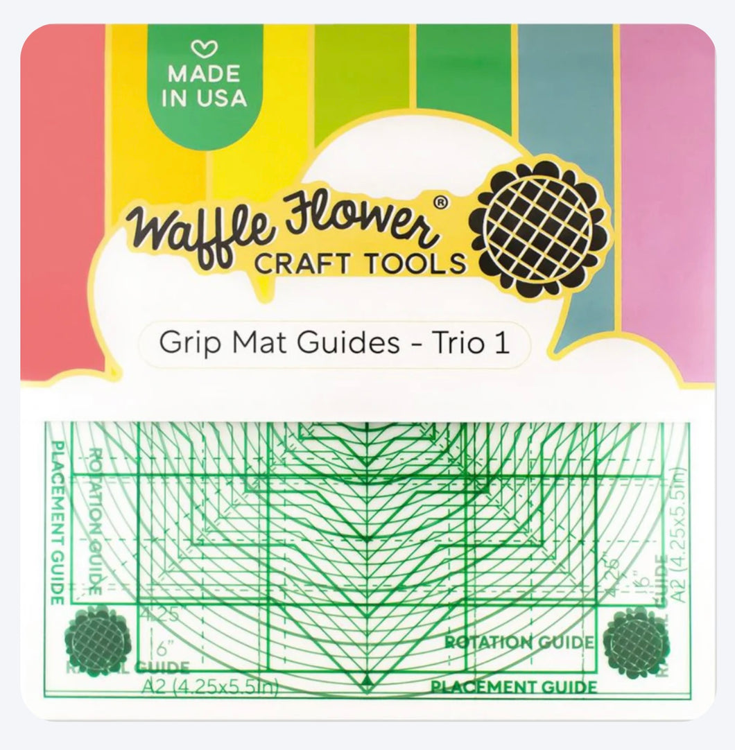 Waffle Flower - 6x6 inch Grip Mat Guides Trio