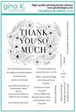 Load image into Gallery viewer, Gina K Designs - I Just Wanted To Say Thank You Stamp Set
