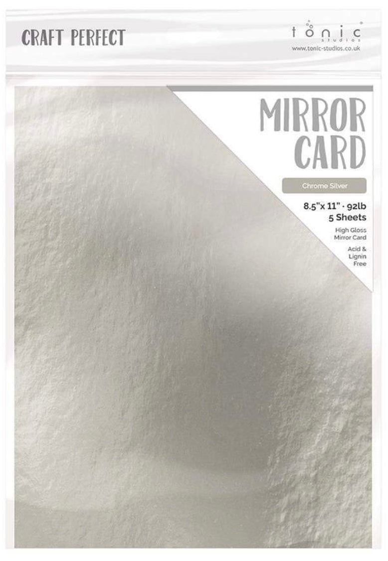 Tonic - Mirror Card Gloss Cardstock - Chrome Silver