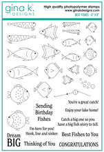 Load image into Gallery viewer, Gina K Designs - Best Fishes - Stamp Set and Die Set Bundle
