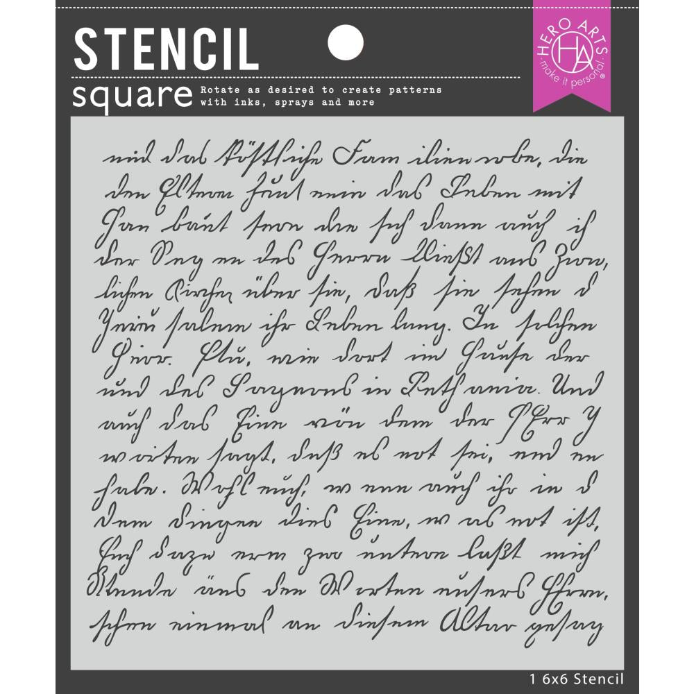 Hero Arts - Script Stencil – Fancy Paper Company
