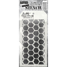 Load image into Gallery viewer, Stampers Anonymous - Tim Holtz - Layering Stencil Set - Brush Hex, Brush Mark and Brush Arch
