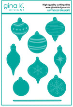 Load image into Gallery viewer, Gina K Designs - Happy Holiday Ornaments - Stamp Set and Die Set Bundle
