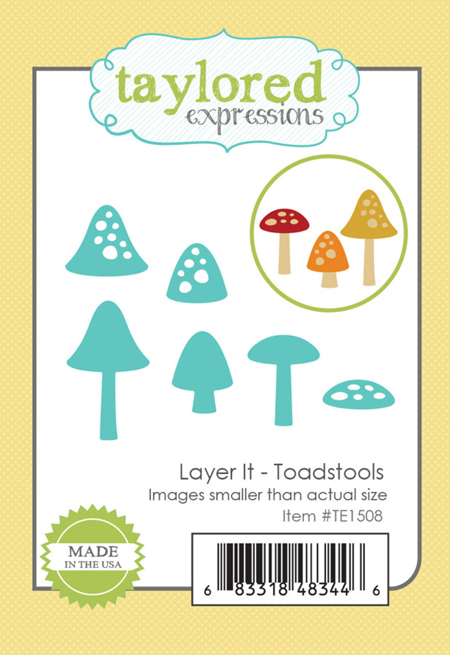 Taylored Expressions - Layer It: Toadstools - Die set