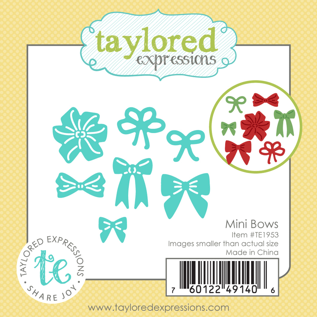 Taylored Expressions - Little Bits: Mini Bows - Die set