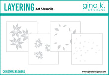 Load image into Gallery viewer, Gina K Designs - Christmas Flower Layering Stencils
