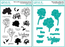 Load image into Gallery viewer, Gina K Designs - Wishful Roses - Stamp Set and Die Set Bundle
