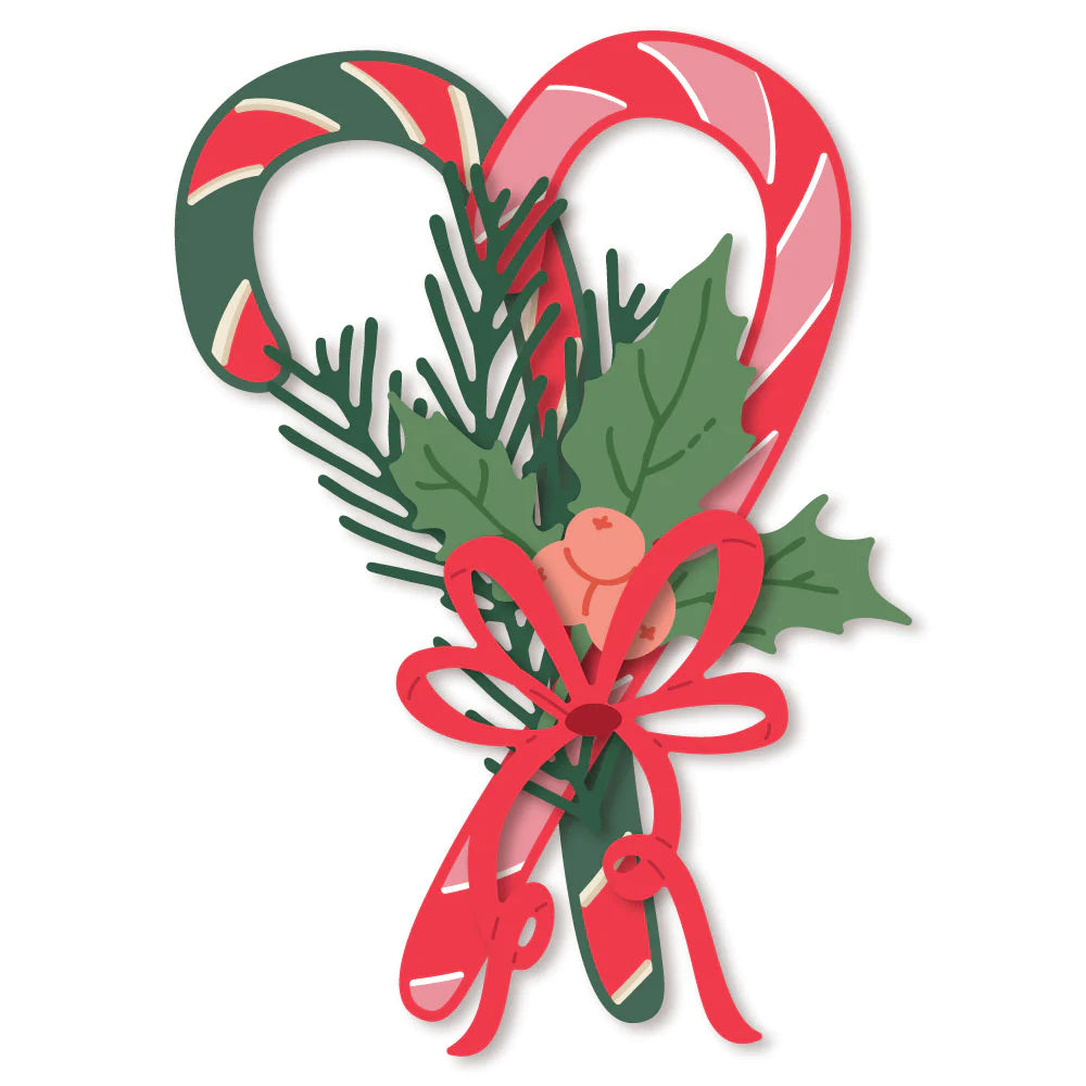 Honey Bee Stamps - Honey Cuts - Lovely Layers: Candy Cane