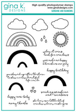 Load image into Gallery viewer, Gina K Designs - Sunshine and Rainbows - Stamp Set and Die Set Bundle

