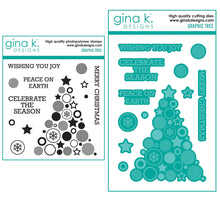 Load image into Gallery viewer, Gina K Designs - Graphic Tree - Stamp Set and Die Set Bundle

