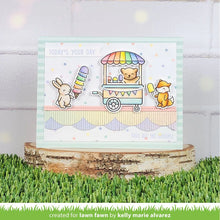 Load image into Gallery viewer, Lawn Fawn - Treat Cart  Sentiment Add On - Stamp Set and Die Set Bundle
