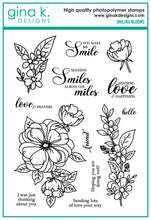 Load image into Gallery viewer, Gina K Designs - Smiling Blooms - Stamp Set and Die Set Bundle
