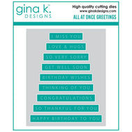 Gina K Designs - All at Once Greetings Die