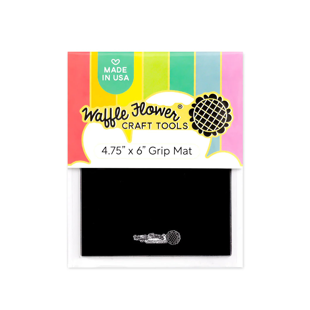 Waffle Flower - 4.75” x 6” Black Grip Mat