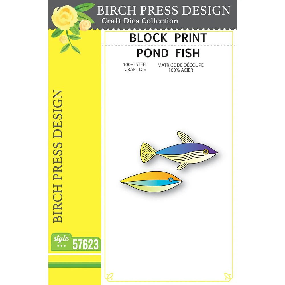Birch Press Design - Block Print - Pond Fish - Style 57623