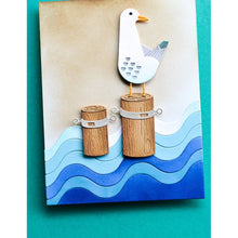 Load image into Gallery viewer, Birch Press Design - Block Print Curious Seagull - Style 57625
