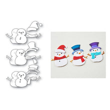 Load image into Gallery viewer, Memory Box - Stylish Snowmen Trio 94918
