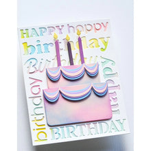 Load image into Gallery viewer, Memory Box - Happy Birthday Background Plate 94857
