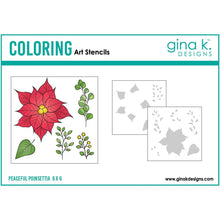 Load image into Gallery viewer, Gina K Designs - Peaceful Poinsettia - Stamp Set, Die Set, Stencil Set and Poly-Glaze Bundle

