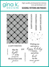 Load image into Gallery viewer, Gina K Designs - Seasonal Patterns - Stamp Set and Poly-Glaze Bundle
