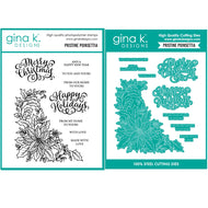 Gina K Designs - Pristine Poinsettia - Stamp Set and Die Set Bundle