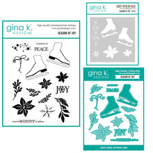 Load image into Gallery viewer, Gina K Designs - Season of Joy - Stamp Set, Die Set and Stencil Bundle
