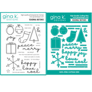 Gina K Designs - Seasonal Sketches - Stamp Set and Die Set Bundle