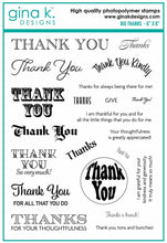 Load image into Gallery viewer, Gina K Designs - Big Thanks Stamp Set
