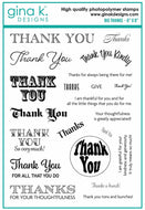 Gina K Designs - Big Thanks Stamp Set