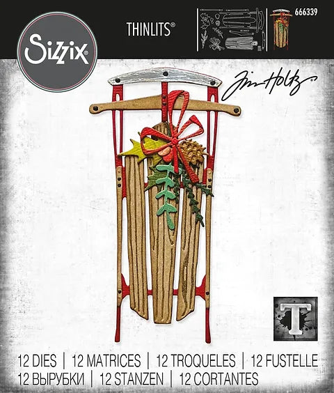 Sizzix - Tim Holtz - Thinlits Die - Vintage Sled