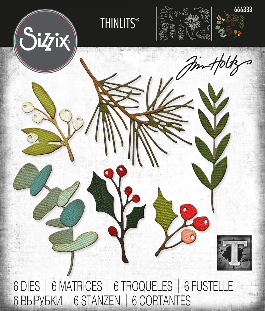 Sizzix - Tim Holtz - Thinlits Die - Festive Gatherings